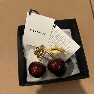 Coach Cherry charm